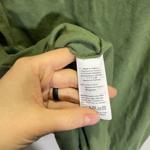 J.Crew Womens Mock Neck Sleeveless Top Olive Green Cotton XL - Picture 4 of 5